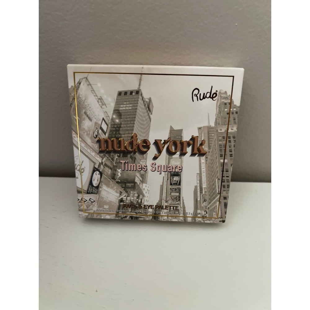 RUDE Nude York Time Square Face and Eye Palette NIB